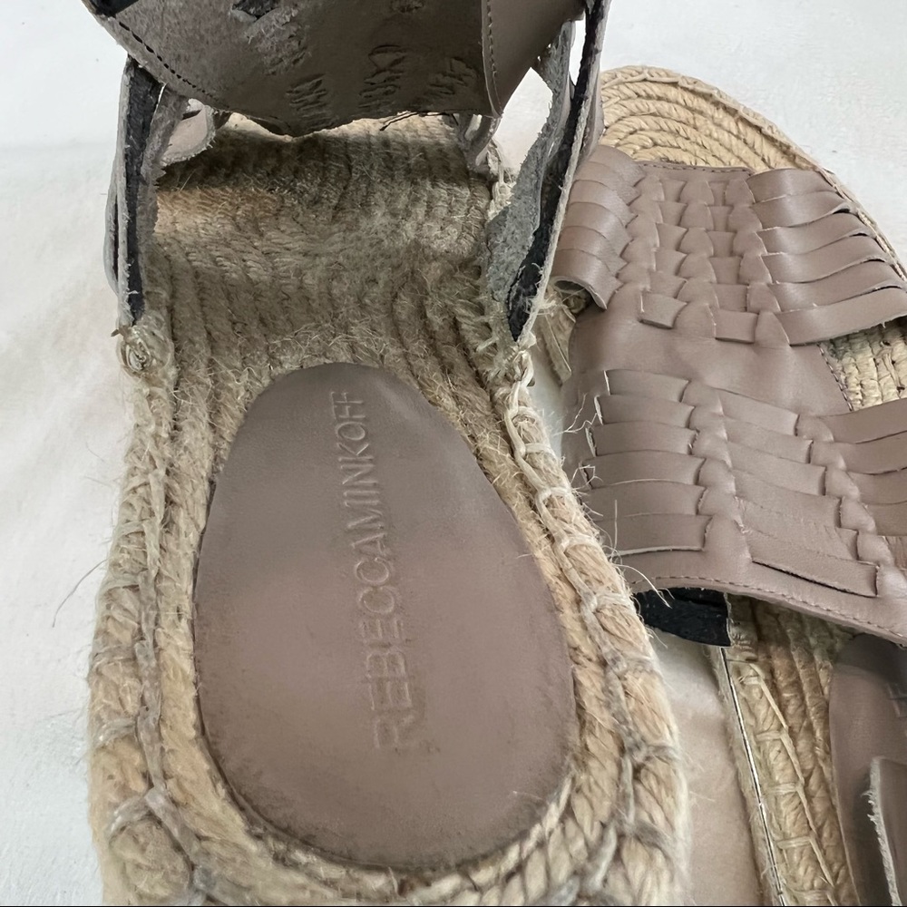 Rebecca Minkoff Gabriel Huarache Platform Espadrille Sandals Size 8M - Picture 13 of 16